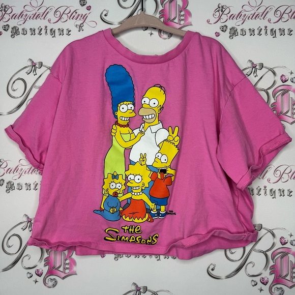 H&M Other - H&M the simpsons tshirt tee pink graphic tv show shirt top comfy baggy